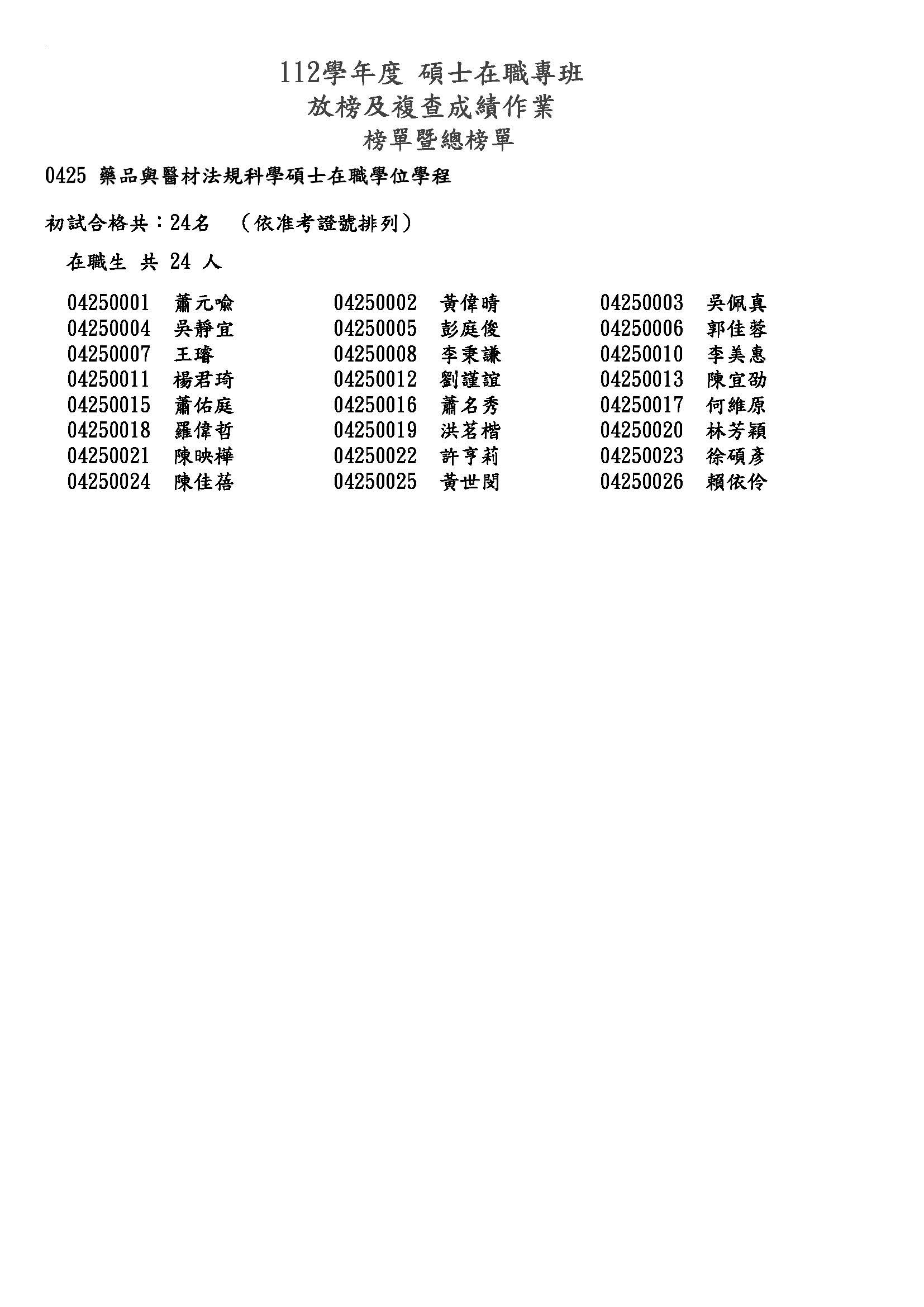 初試